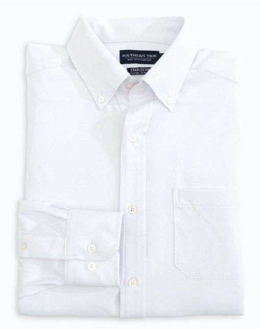 CLASSIC WHITE BUTTON DOWN SHIRT