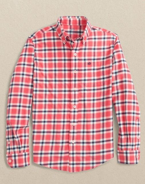Snapper YOUTH LS SJ Beachrock Plaid Sportshirt