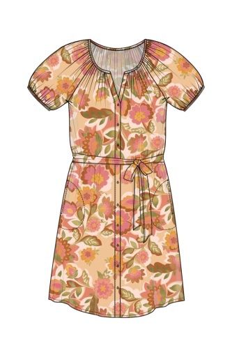 SHORT SLV SHIRRED BUTTON FRONT WOVEN DRESS, Size: XS