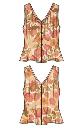 SLVLESS V NECK WOVEN TOP W/PINTUCKED, Size: XS