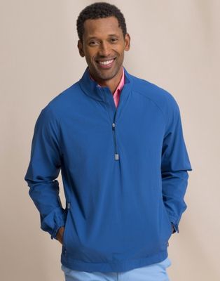 NAUTICAL BLUE M SEABREEZE PERF PULLOVER