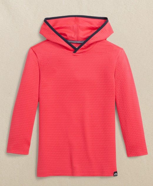 YOUTH LS SCUTTLE HEATHER HOODIE