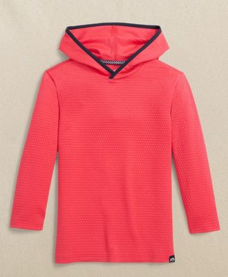 YOUTH LS SCUTTLE HEATHER HOODIE