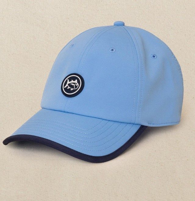 M RUBBER SJ PERF HAT, COLOR: BLUE
