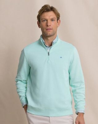 M LS SANDY COVE PIQUE QUARTER ZIP