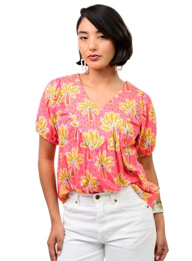 PINK PALM TREE TOP