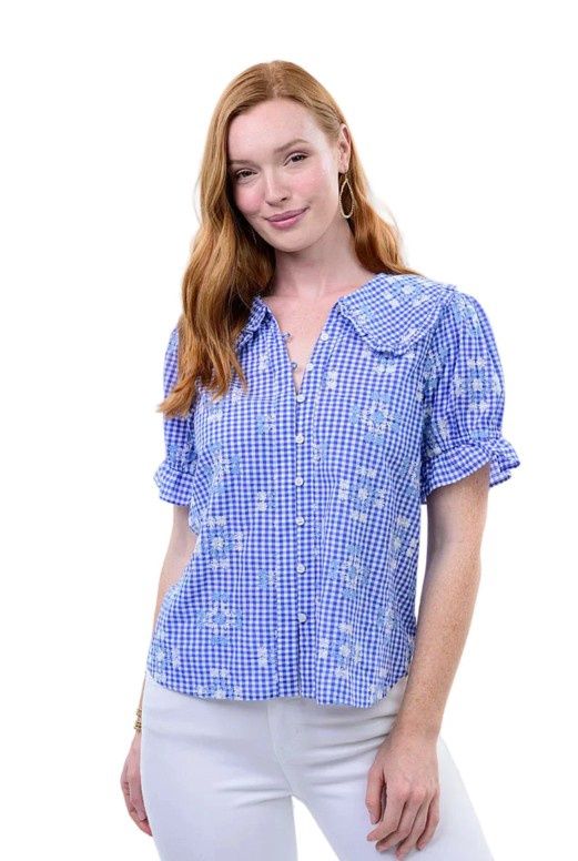 BLUE DISTY POET TOP