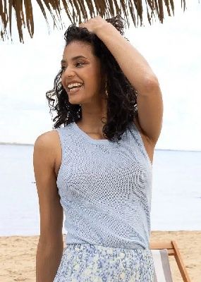 BLUE CAMI