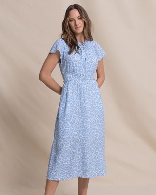 OCEAN CHANNEL MIDI DRESS