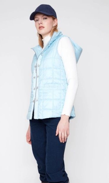 WOVEN VEST, COLOR: MIST, Size: XS