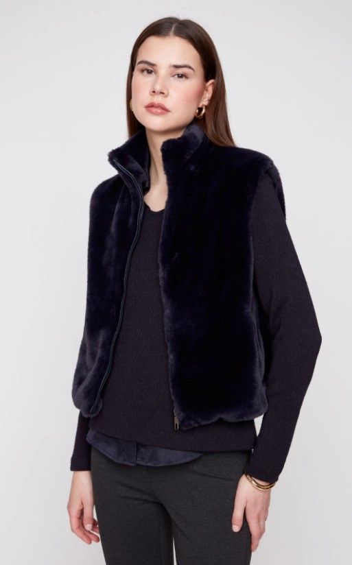 KNIT VEST NEW MIDNIGHT