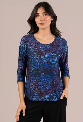 GO TO CLASSIC T RELAX SHORT PRINT 3/4 SLEEVE