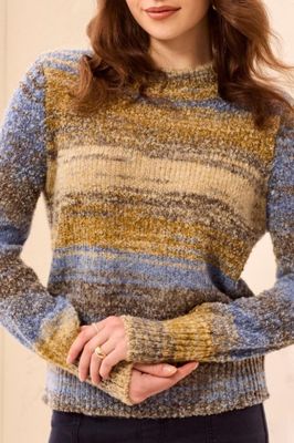 L/S MOCK NK SWEATER-COBALT