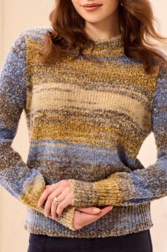 L/S MOCK NK SWEATER-COBALT, Colour: COBALT, Size: XS