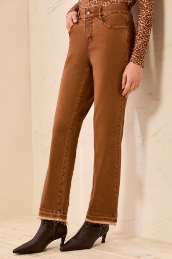 SOPHIA CURVY MICRO FLARE JEANS, COLOR: HAZELWOOD, Size: 6