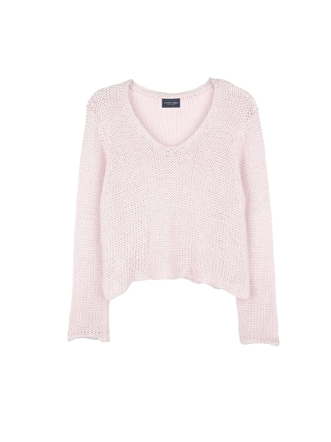 Maui Cropped Chunky V Cotton, COLOR: Caprice Pink, Size: X/S