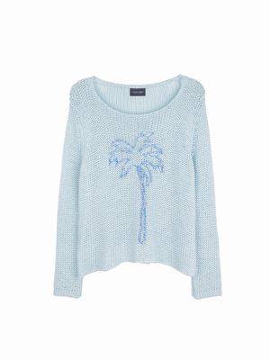 Palm Chunky Crew Cotton