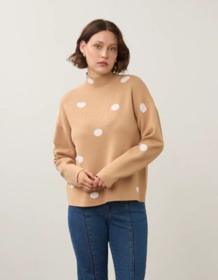MOCK NECK LOOSE FIT SWEATER