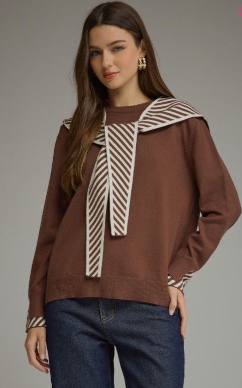 HOODED BROWN TOP