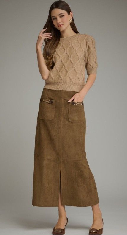 BROWN SKIRT