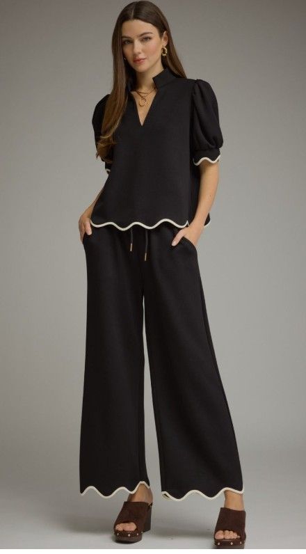 SHORT PUFF SLV BLACK TOP