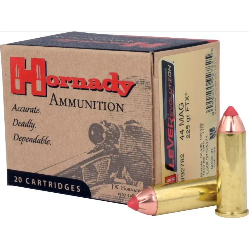 Hornady LEVERevolution 44 Rem Mag 225GR FTX