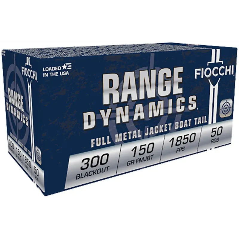 Fiocchi Range Dynamics 300 Blk 150 Grain FMJBT
