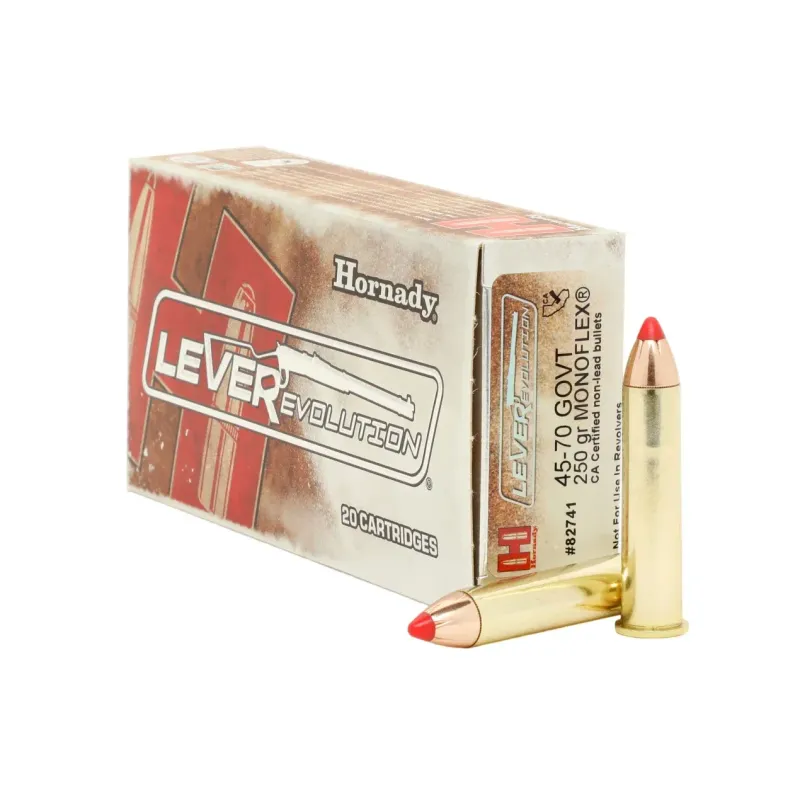 HORNADY LEVEREVOLUTION 45-70 GOVT 250 GRAIN MFLX