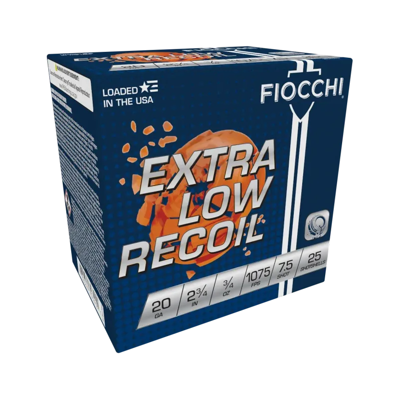 Fiocchi Low Recoil Trainer 20 Gauge 2.75'' .75-7.5