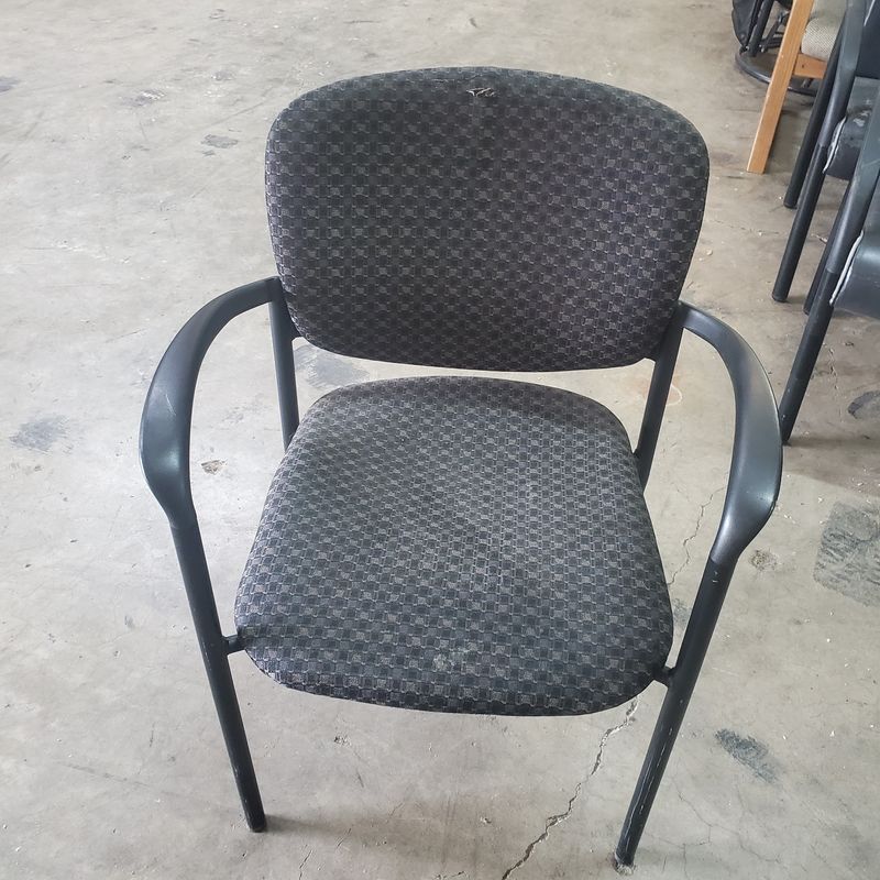 Office chair black cross pattern