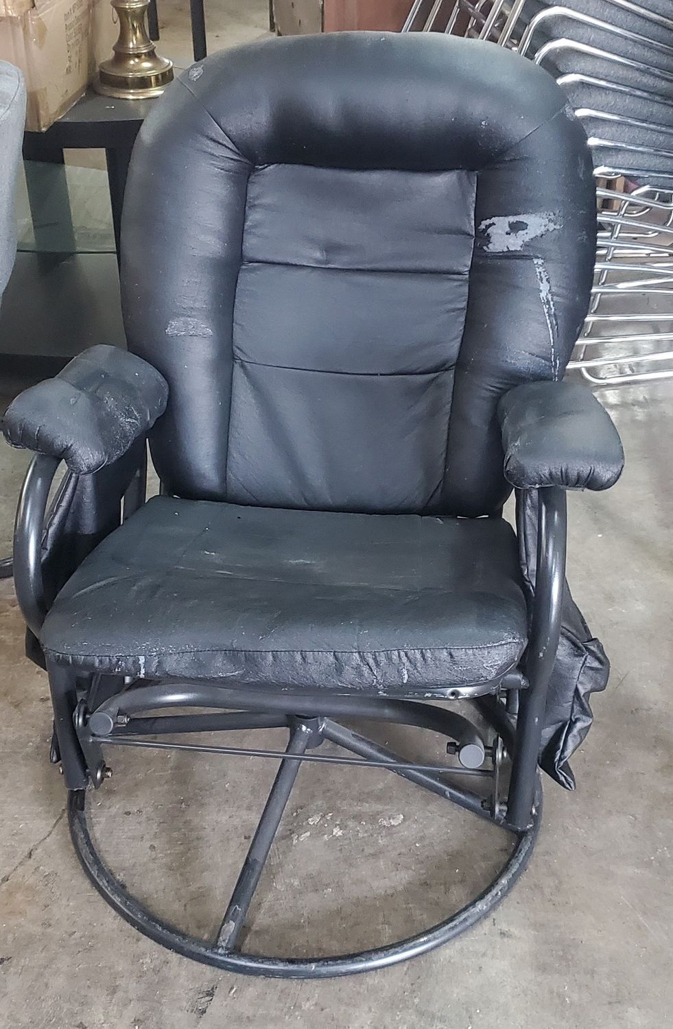 Office chair black Reclining swivel