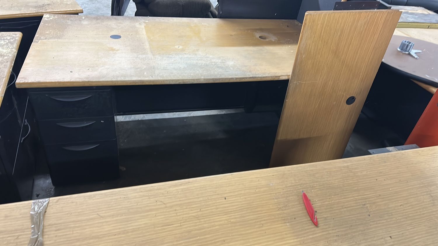 Wide Black desk