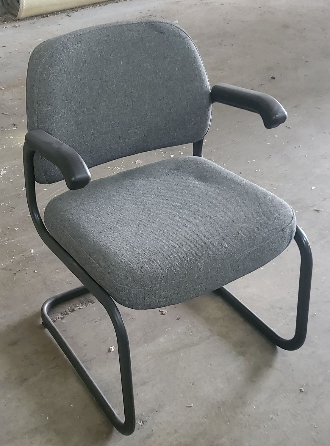Office chair grey padded
