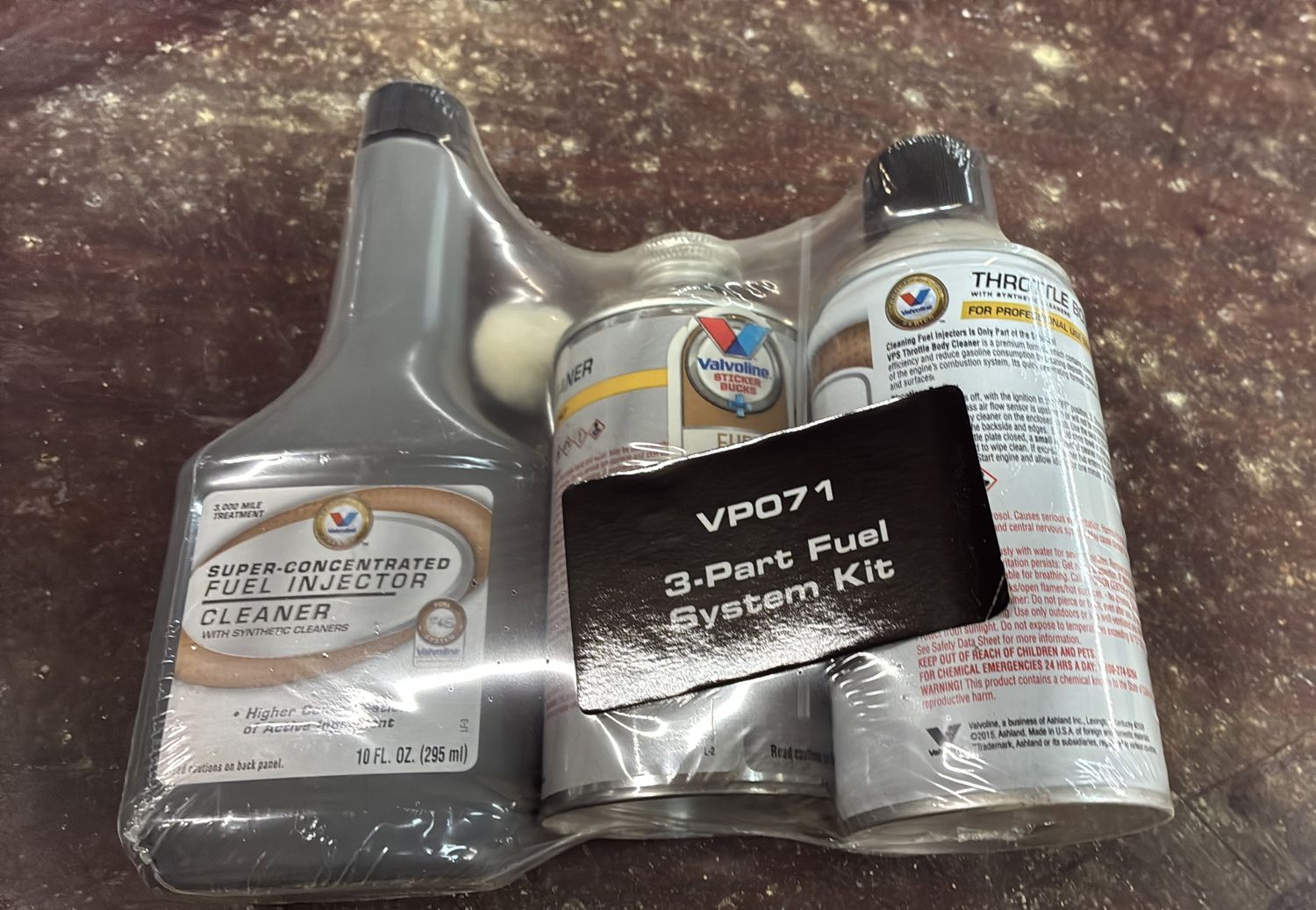 Valvoline 3 part Fuel System Kit