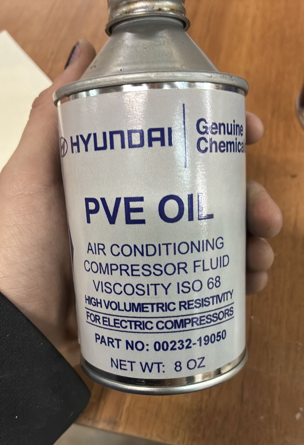 Hyundai PVE Oil Air Conditioning Compressor Fluid