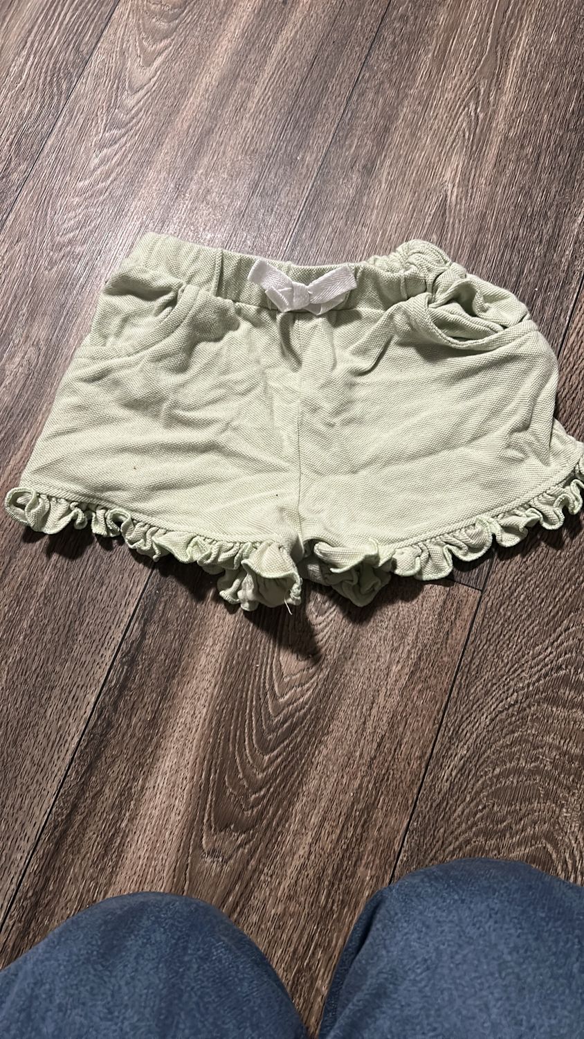 Baby size 12 month green shorts