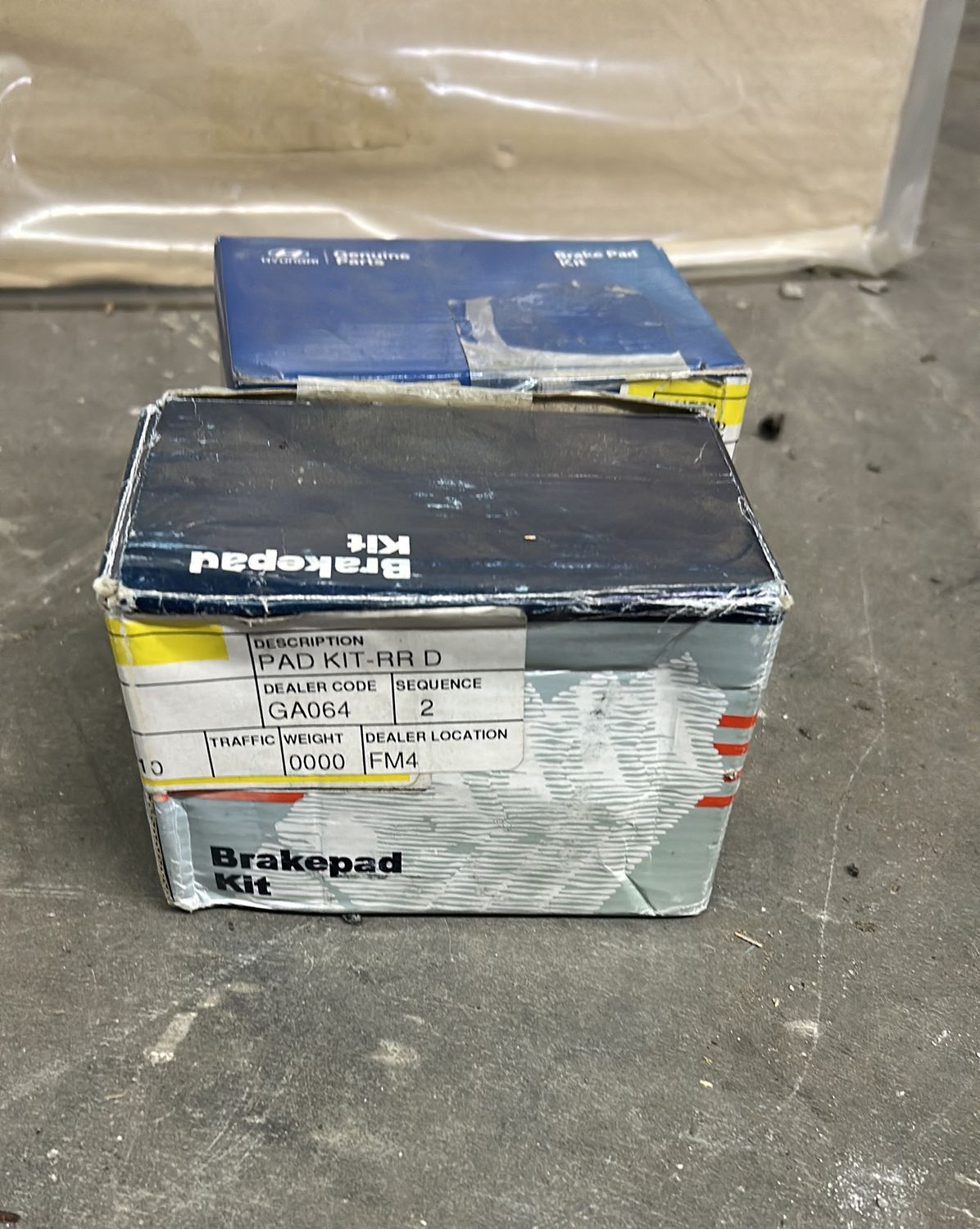 Hyundai brake pad kit rr d 