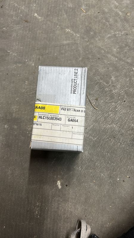 Brake pad kit rear disc brake 