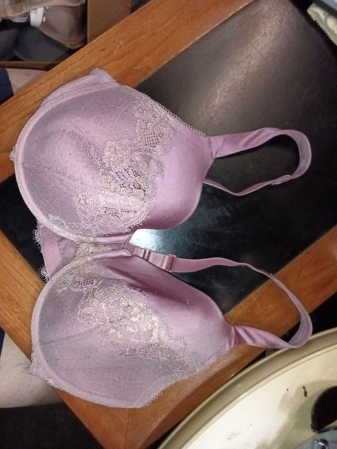 Rose pink with gold embroidery Ambroelle size 42D