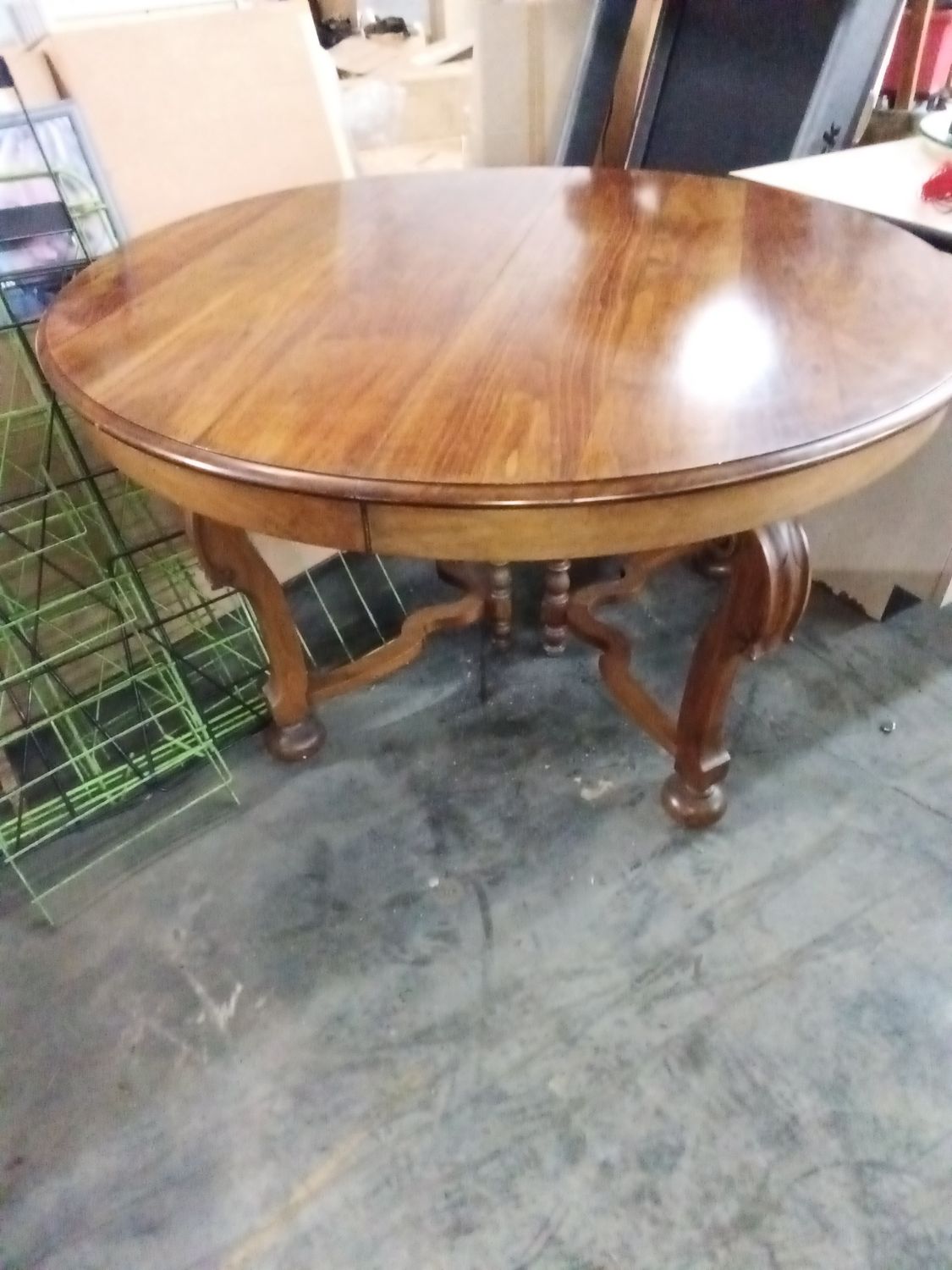 Brown wooden dinner table