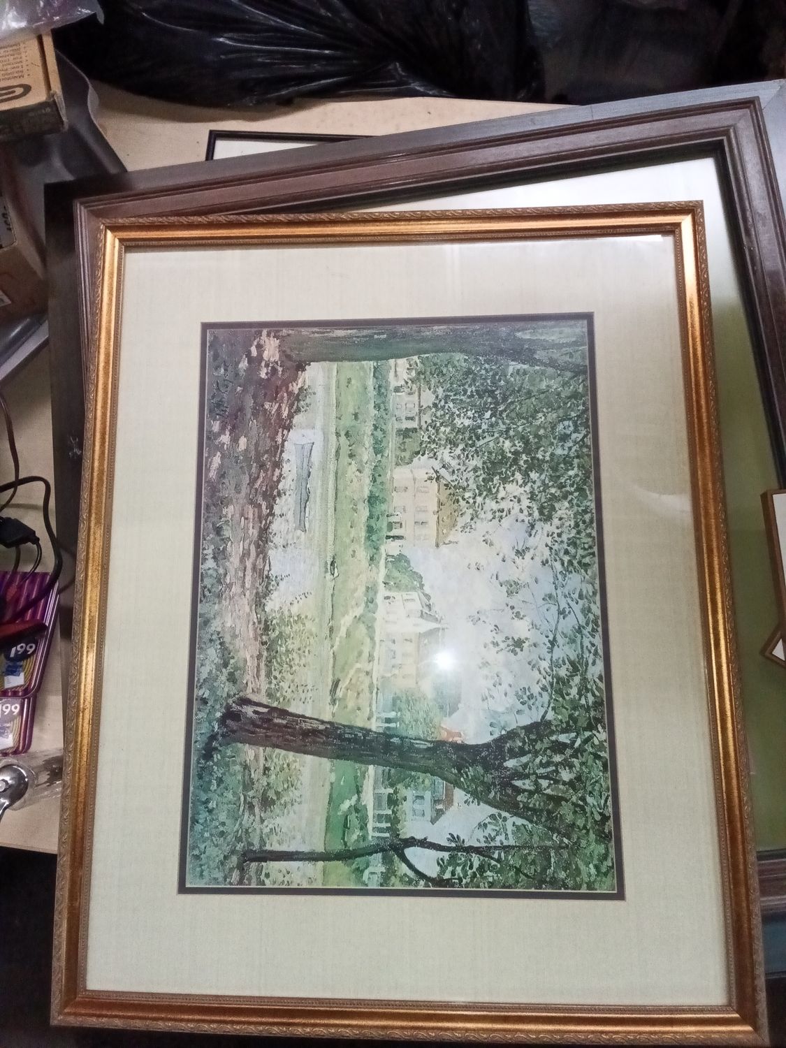 landscape print with frame