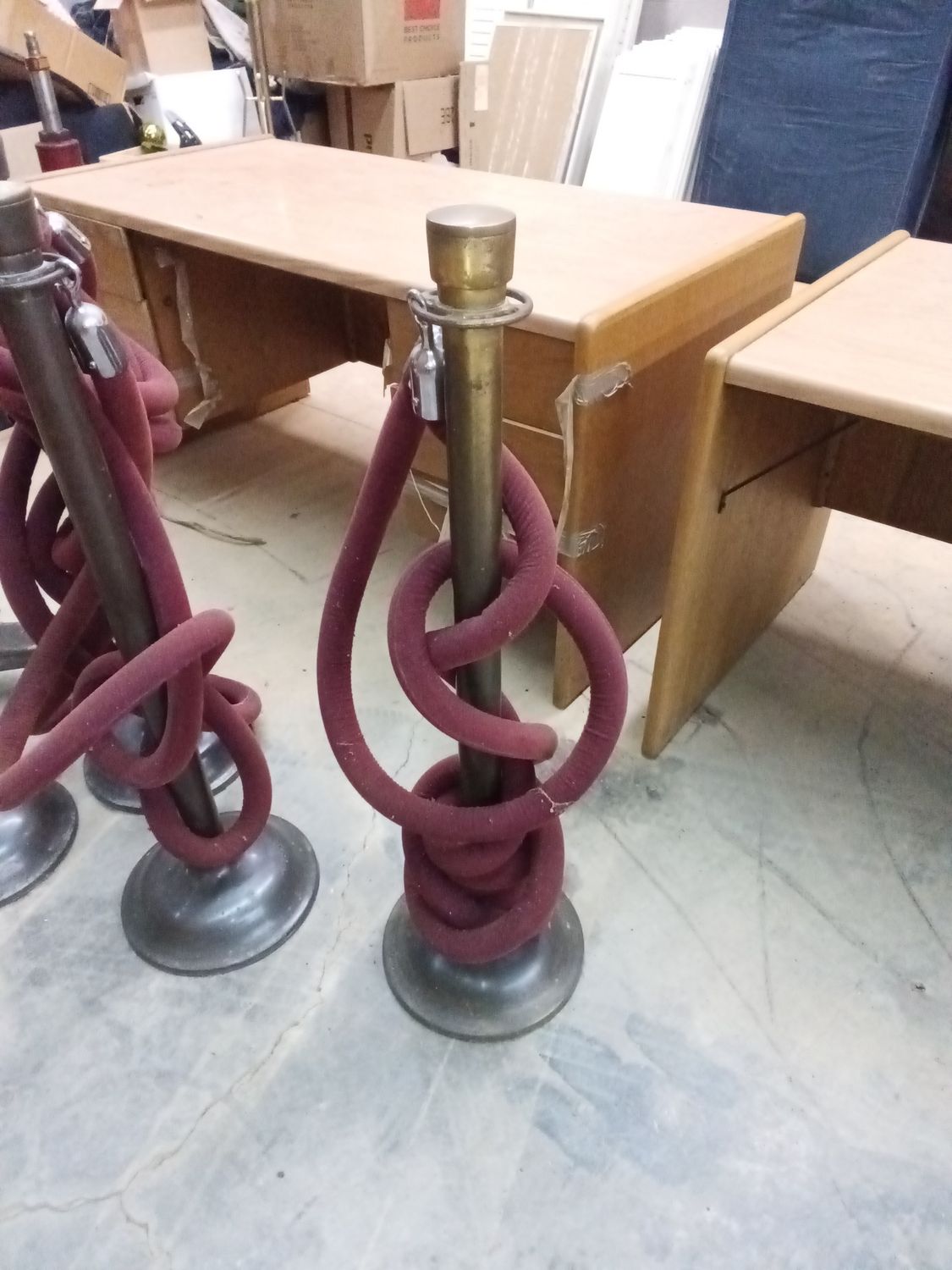 Crowd control stanchions