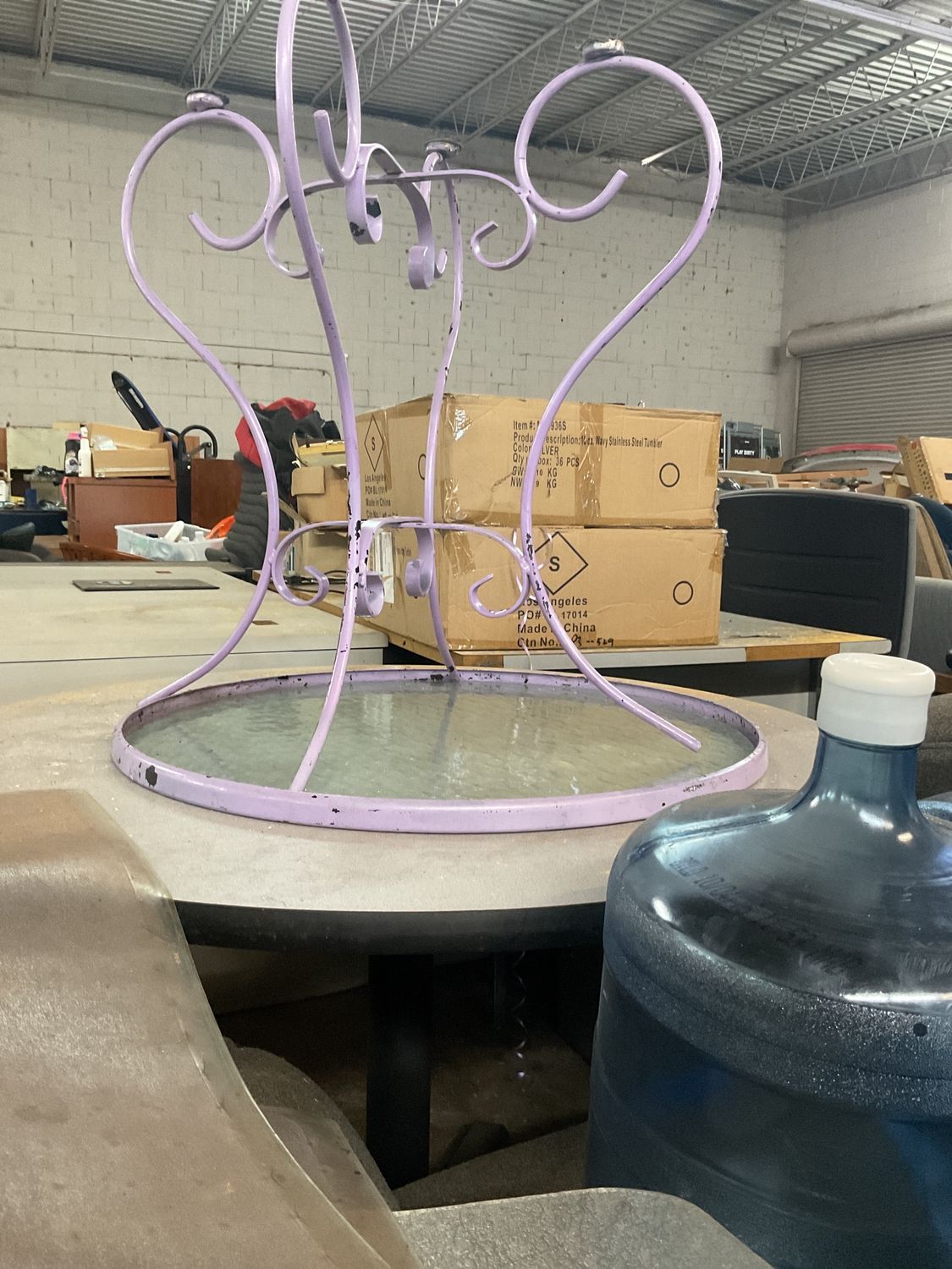 Purple table cute