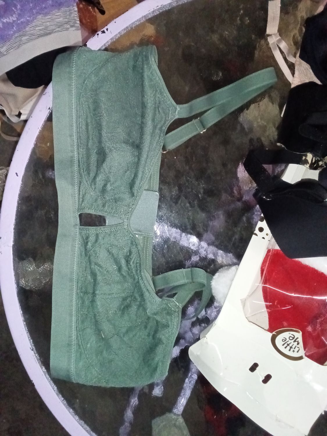 Green size large bra