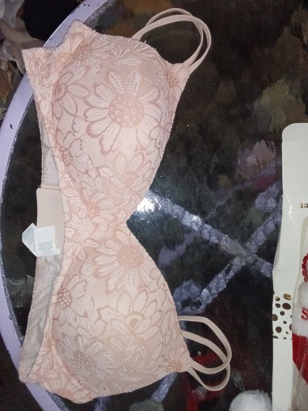 Coral flower 38C bra
