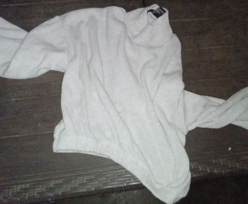 Striped white shirt small