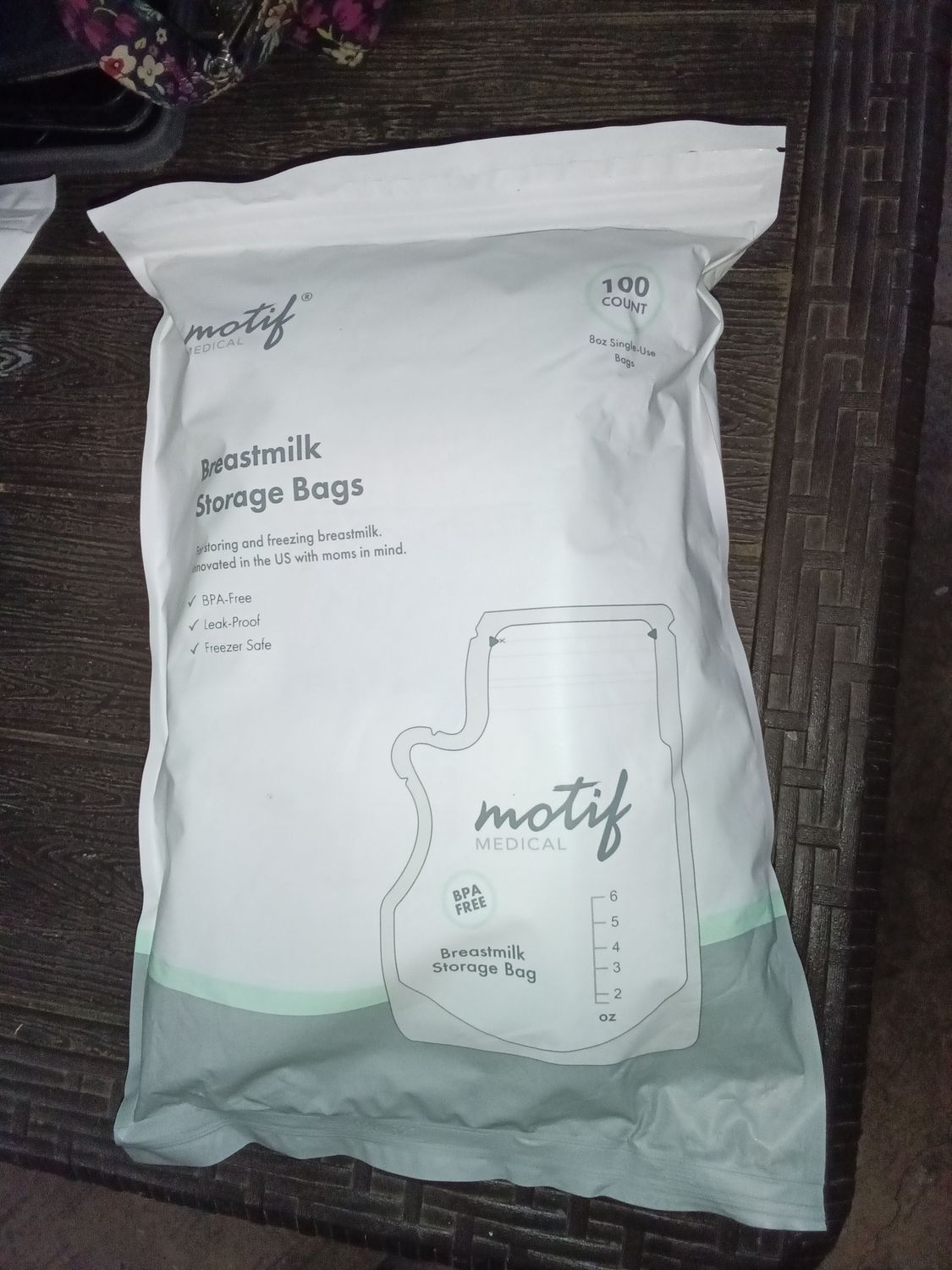 Motif Breast pump breast milk storage bags