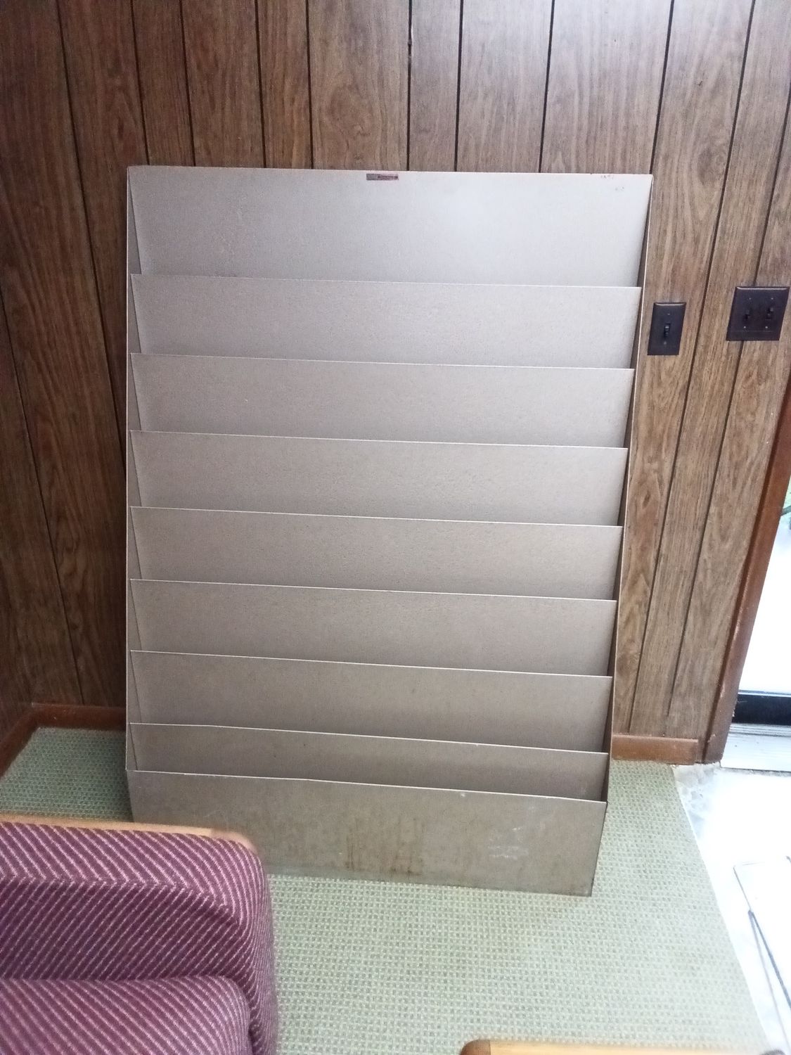 vintage industrial metal wall organizer