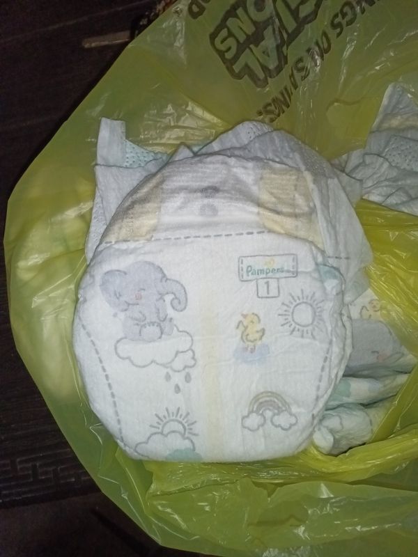 Pampers Swaddlers disposable diapers in size 1