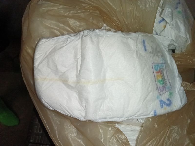 Gentle Steps brand diapers, specifically in Size 2.